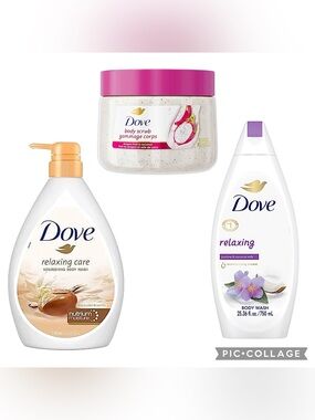 Dove Body Wash & Exfoliating Body Polish